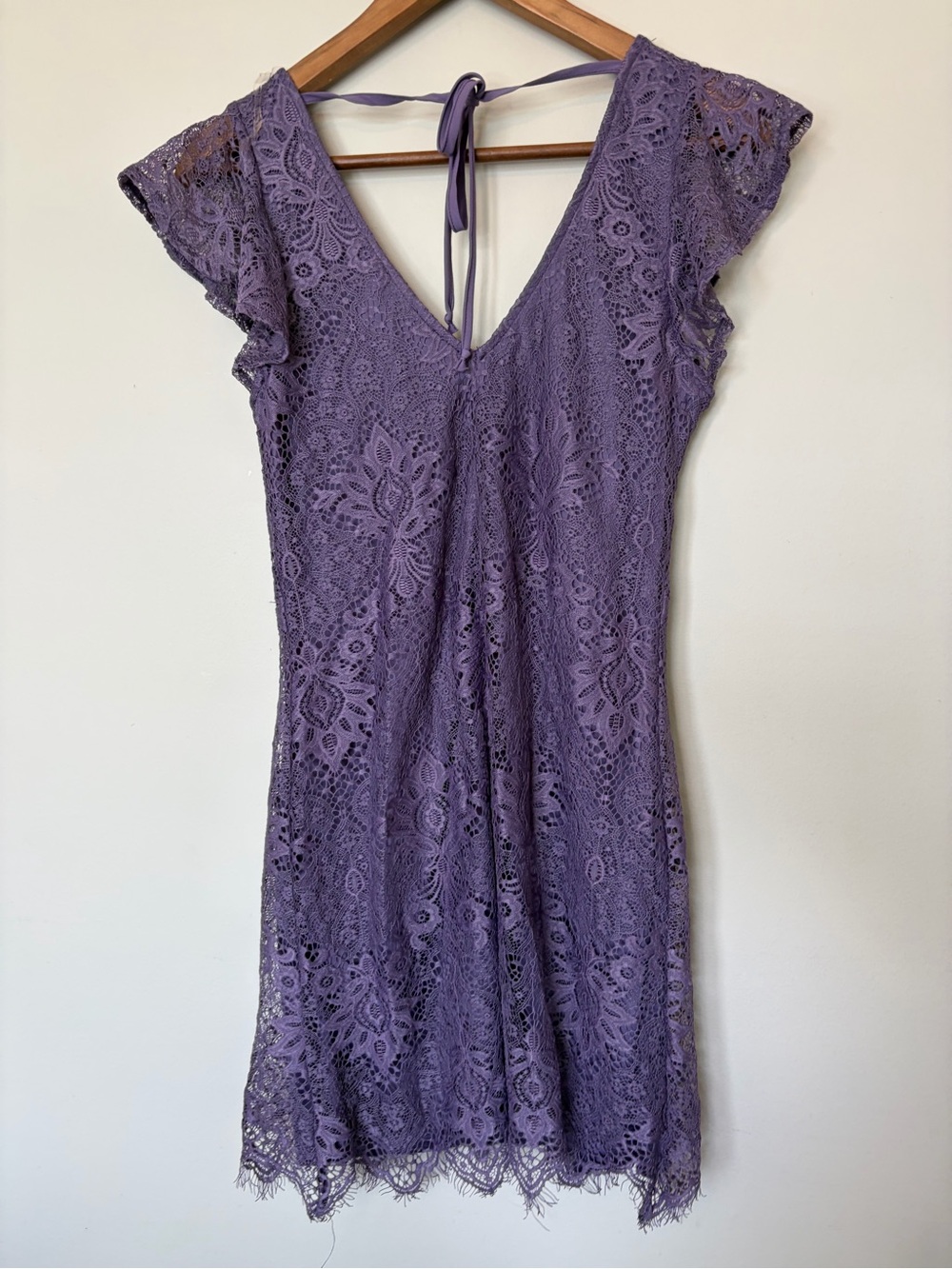 NWT Francesca's Collections Lavender Lace Mini Dress